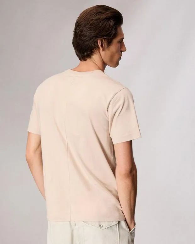 Men TShirts and Henleys Rag and Bone Rb Number 1 TShirt Washed Light Tan