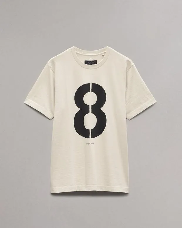 Men TShirts and Henleys Rag and Bone Rb Number 8 TShirt Washed Light Tan