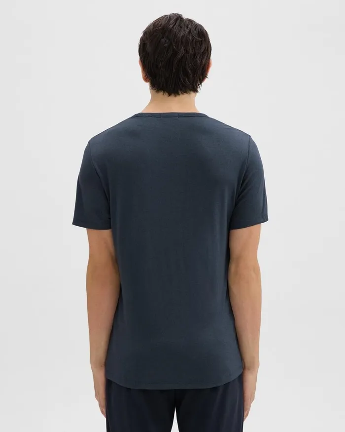 Men TShirts Polos Theory Essential Tee In Anemone Modal Jersey Eclipse Multi