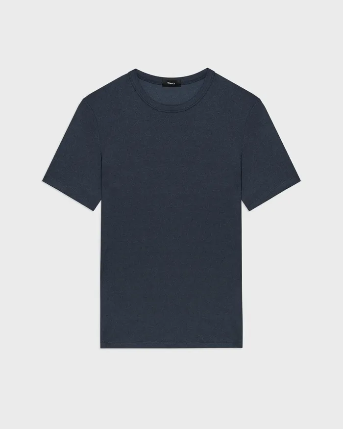 Men TShirts Polos Theory Essential Tee In Anemone Modal Jersey Eclipse Multi