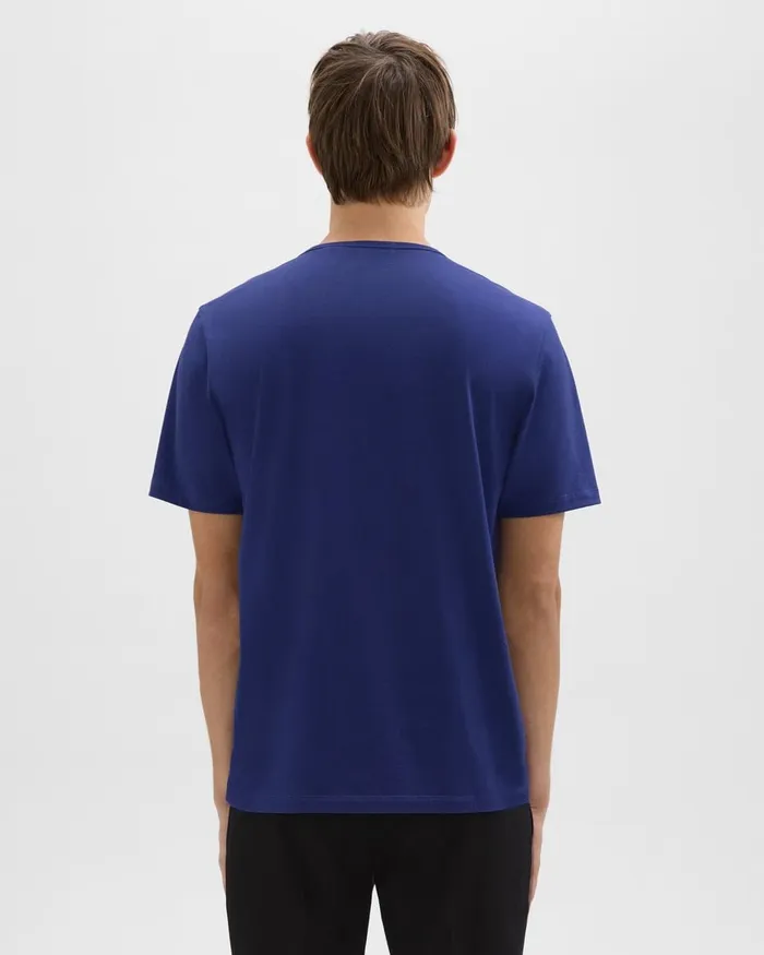Men TShirts Polos Theory Precise Tee In Pima Cotton Jersey Ocean