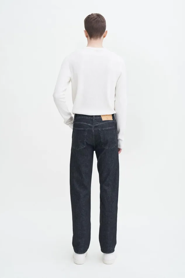 Men Tapered Cropped Jeans Black Stonewash Filippa K Jeans