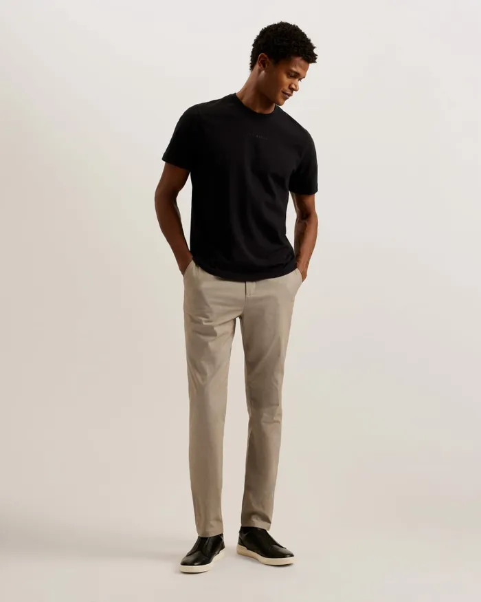 Men TURNEY 8211 Slim Fit Textured Cotton Chinos Taupe Ted Baker Trousers and Chinos Men TURNEY 8211 Slim Fit Textured Cotton Chinos Taupe Ted Baker Trousers and Chinos