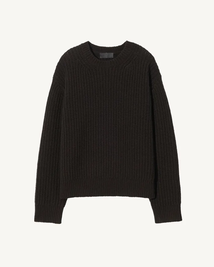 Men TYLER SWEATER Dark Brown Sweaters Nili Lotan
