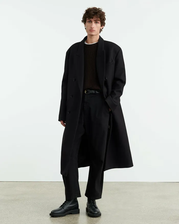 Men TYLER SWEATER Dark Brown Sweaters Nili Lotan