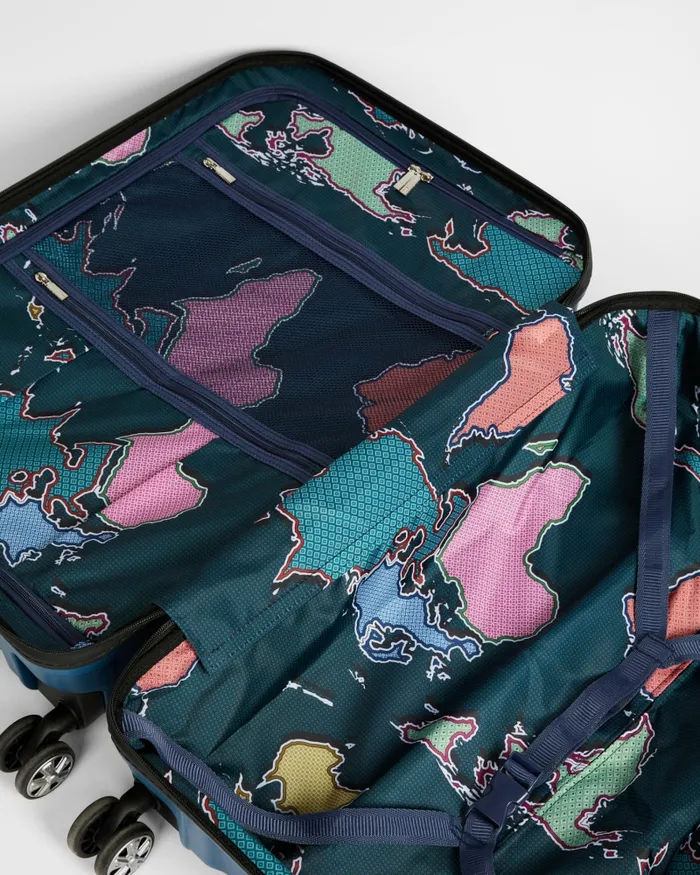 Men VACAI 8211 Flying Colours Medium Trolley Suitcase Blue Ted Baker Suitcases and Travel Bags