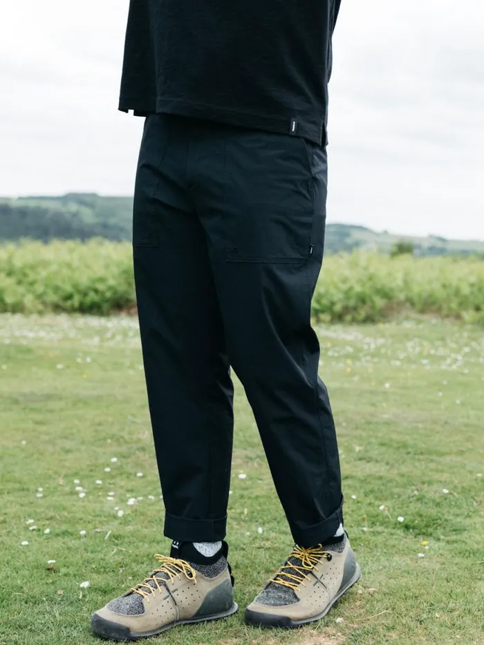 Men Walker Trouser Black Finisterre Trousers and Jeans