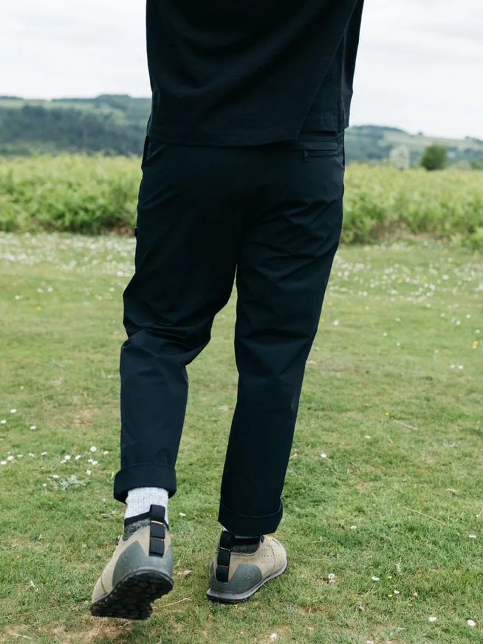 Men Walker Trouser Black Finisterre Trousers and Jeans