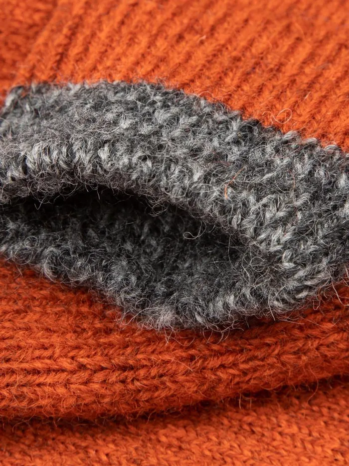 MenWomen Bosun Sock Burnt Orangegrey Marl Finisterre Socks
