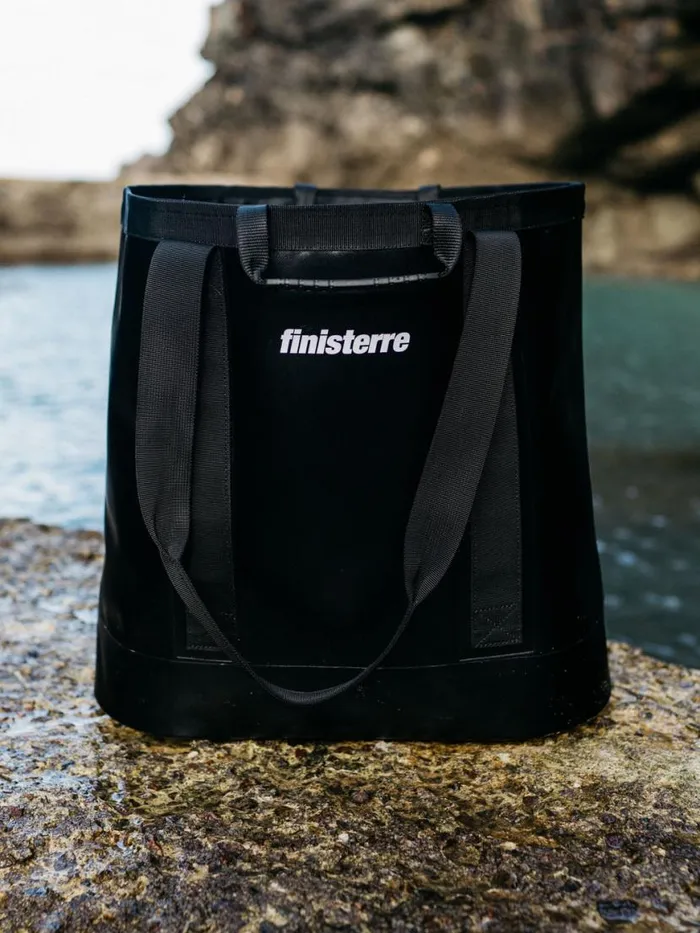 MenWomen Drift 35L Waterproof Tote Bag Black Finisterre Bags