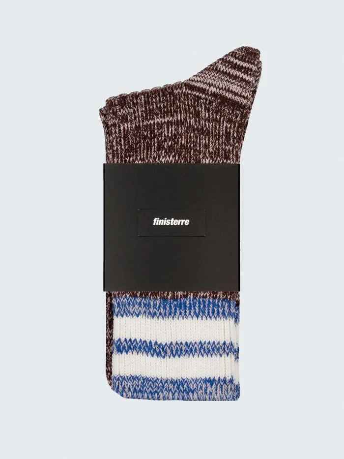 MenWomen Fenten Sock Black Cherry Multi Finisterre Socks