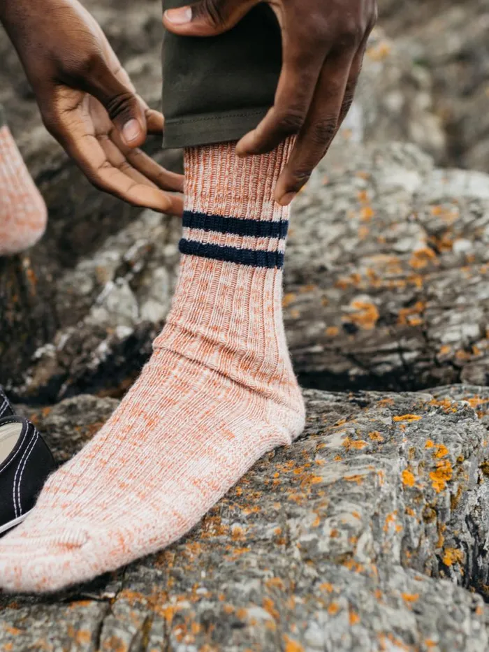 MenWomen Kelson Stripe Sock Sangrianavy Finisterre Socks