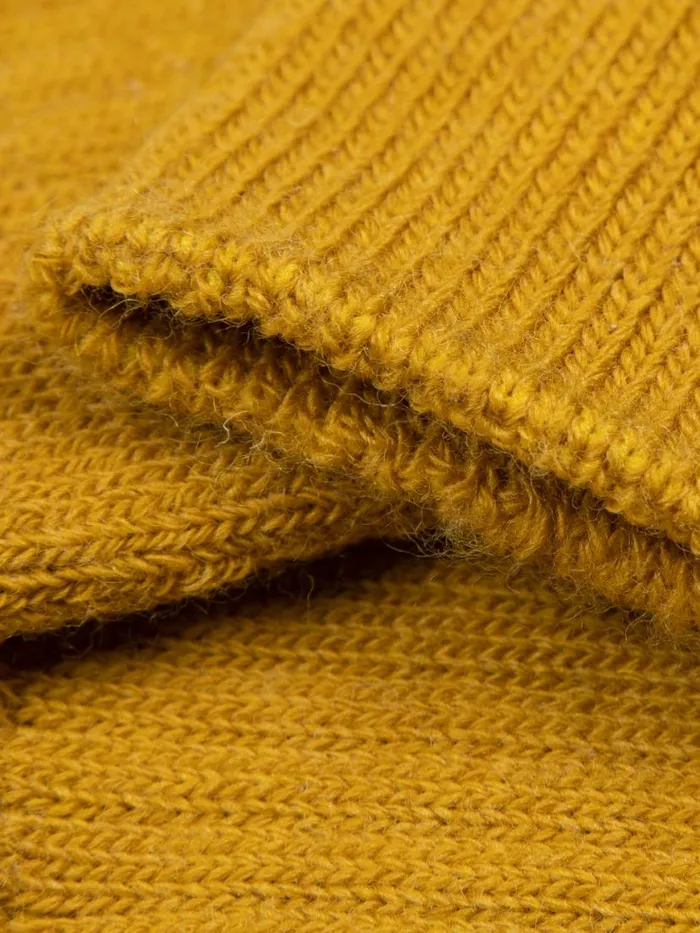 MenWomen Ribbed Sock Beeswax Finisterre Socks