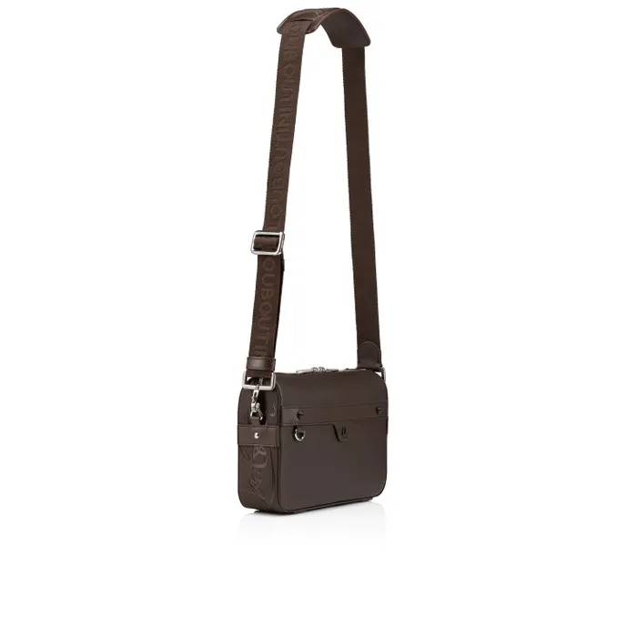 MenWomen Ruisbuddy Messenger Bag 8211 Grained Calf Leather And Rubber 8211 Cosme Christian Louboutin Crossbody Bags