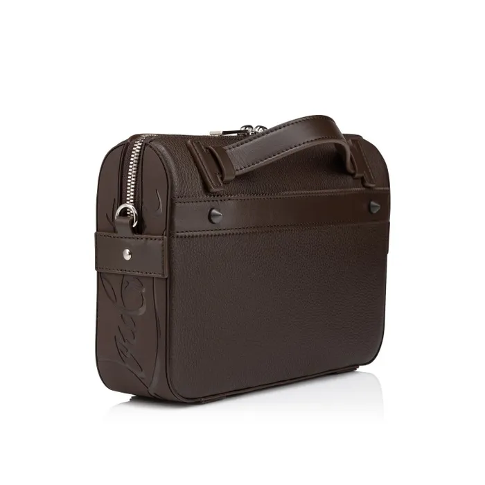 MenWomen Ruisbuddy Messenger Bag 8211 Grained Calf Leather And Rubber 8211 Cosme Christian Louboutin Crossbody Bags