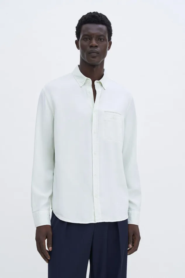 Men Zachary Shirt Pastel Green Filippa K Shirts