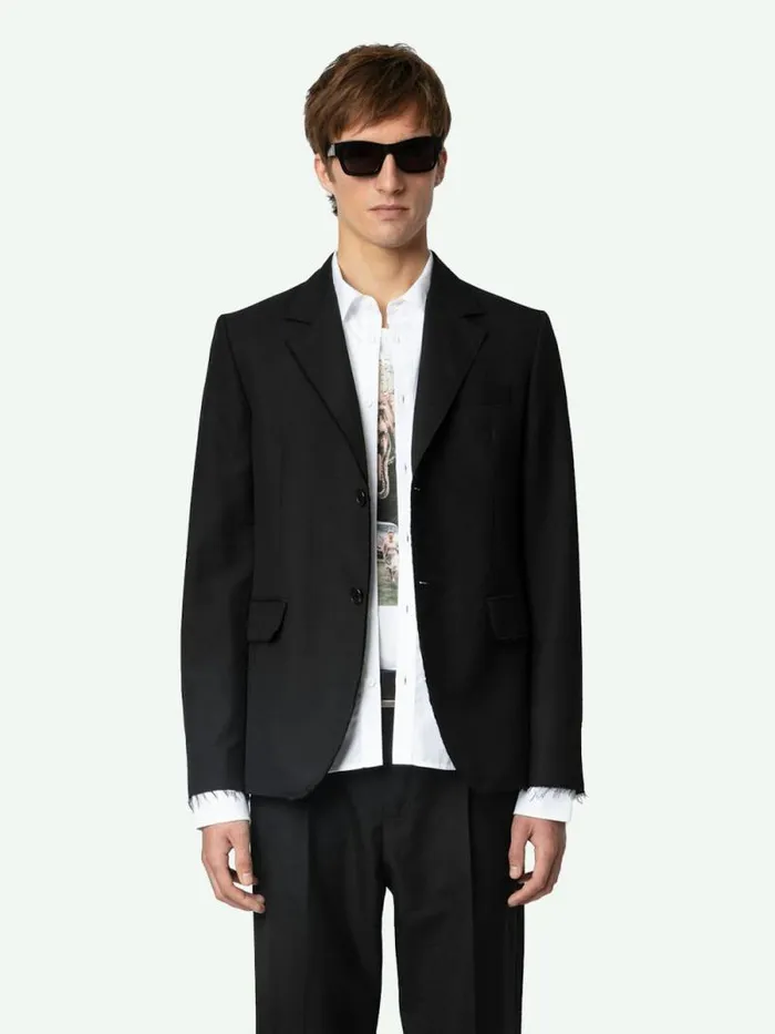 Men Zadig and Voltaire Jackets and Coats Blazer Vanilleh Black Men Zadig and Voltaire Jackets and Coats Blazer Vanilleh Black
