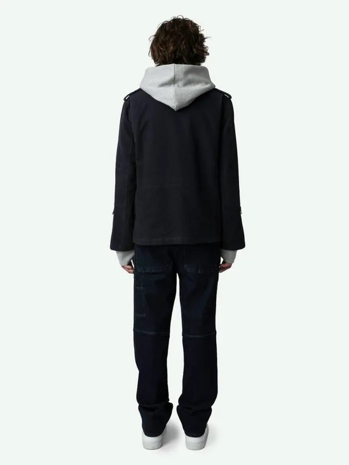 Men Zadig and Voltaire Jackets and Coats Keegan Parka Encre Men Zadig and Voltaire Jackets and Coats Keegan Parka Encre