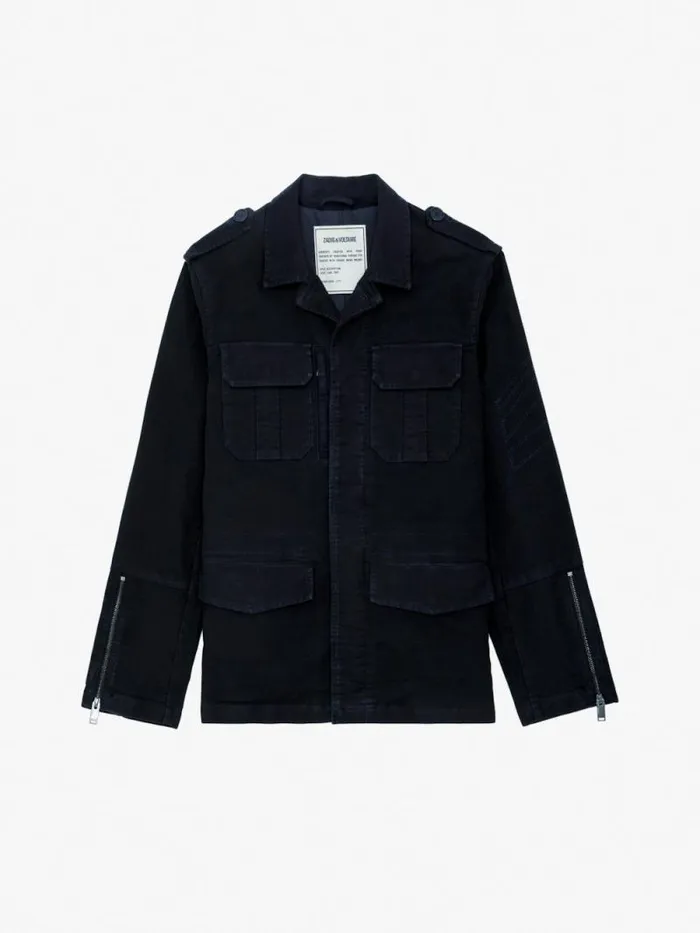 Men Zadig and Voltaire Jackets and Coats Keegan Parka Encre Men Zadig and Voltaire Jackets and Coats Keegan Parka Encre