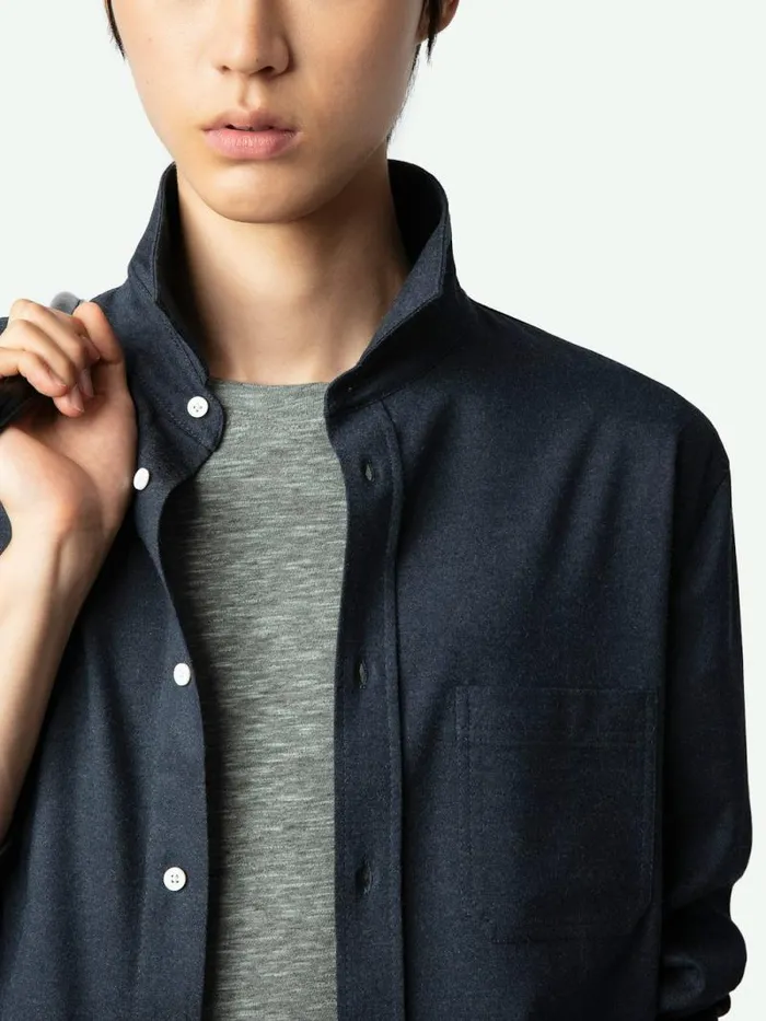 Men Zadig and Voltaire Shirts Stan Shirt Encre Men Zadig and Voltaire Shirts Stan Shirt Encre