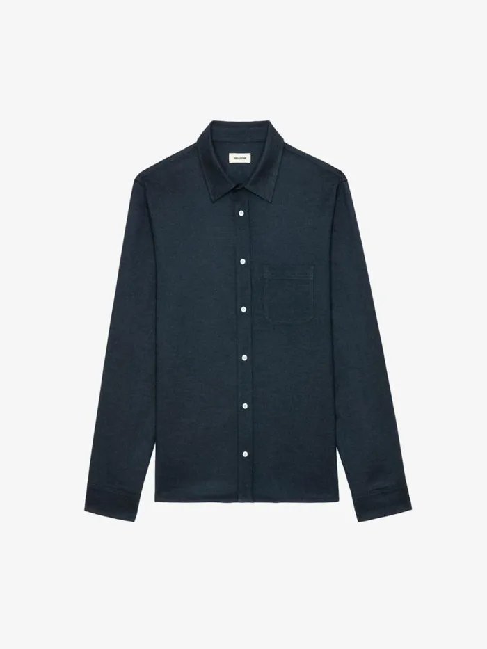 Men Zadig and Voltaire Shirts Stan Shirt Encre Men Zadig and Voltaire Shirts Stan Shirt Encre