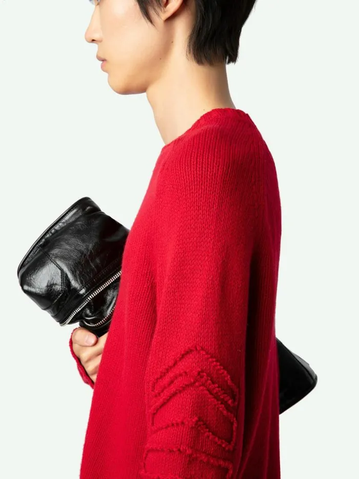Men Zadig and Voltaire Sweaters and Cardigans Jordan Arrow Sweater Cerise Men Zadig and Voltaire Sweaters and Cardigans Jordan Arrow Sweater Cerise