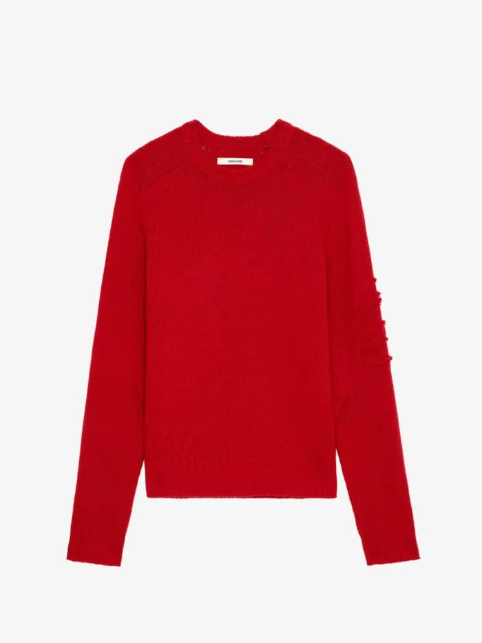Men Zadig and Voltaire Sweaters and Cardigans Jordan Arrow Sweater Cerise Men Zadig and Voltaire Sweaters and Cardigans Jordan Arrow Sweater Cerise
