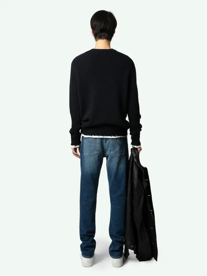 Men Zadig and Voltaire Sweaters and Cardigans Kennedy Wool Sweater Black