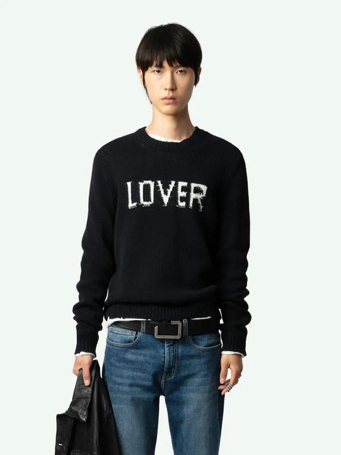 Men Zadig and Voltaire Sweaters and Cardigans Kennedy Wool Sweater Black