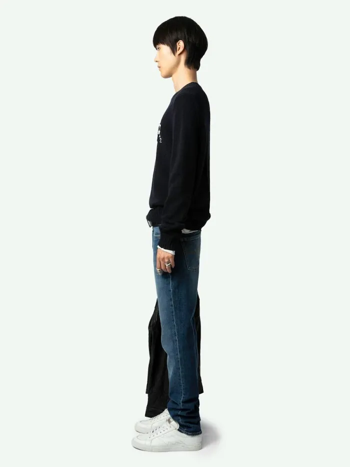 Men Zadig and Voltaire Sweaters and Cardigans Kennedy Wool Sweater Black