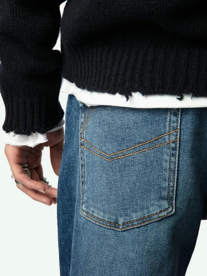 Men Zadig and Voltaire Sweaters and Cardigans Kennedy Wool Sweater Black