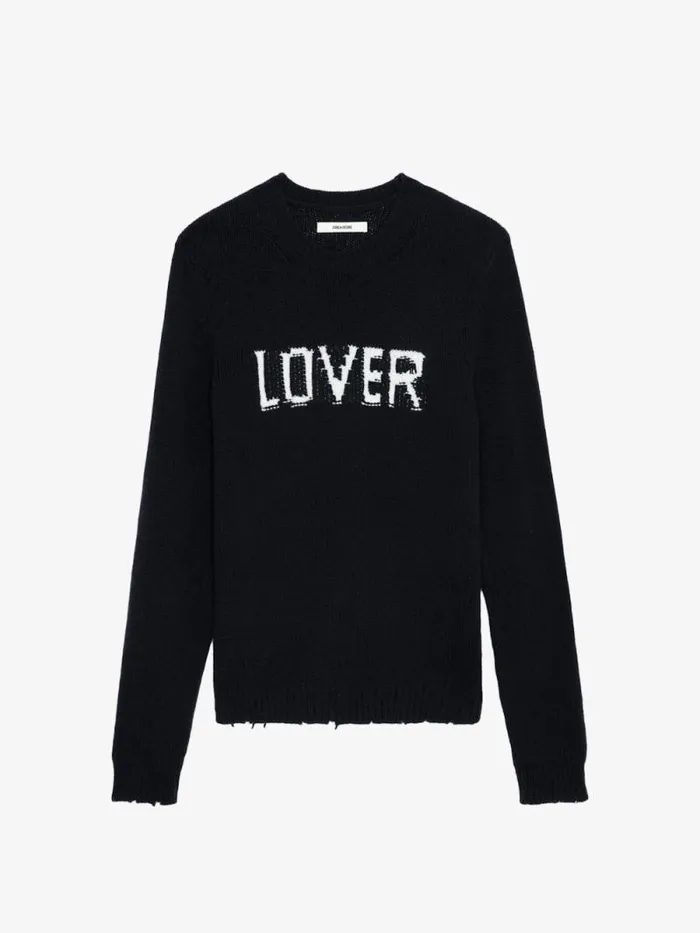 Men Zadig and Voltaire Sweaters and Cardigans Kennedy Wool Sweater Black