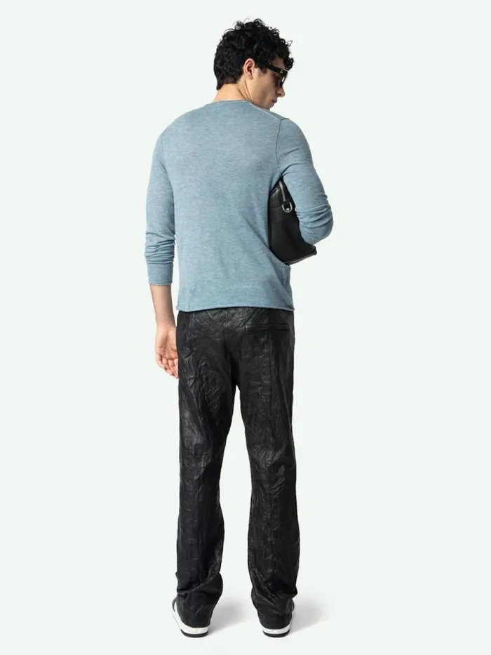 Men Zadig and Voltaire Sweaters and Cardigans Teiss Cashmere Sweater Stormy Men Zadig and Voltaire Sweaters and Cardigans Teiss Cashmere Sweater Stormy