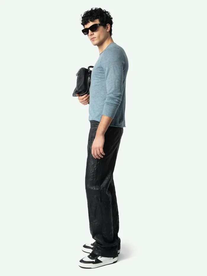 Men Zadig and Voltaire Sweaters and Cardigans Teiss Cashmere Sweater Stormy Men Zadig and Voltaire Sweaters and Cardigans Teiss Cashmere Sweater Stormy