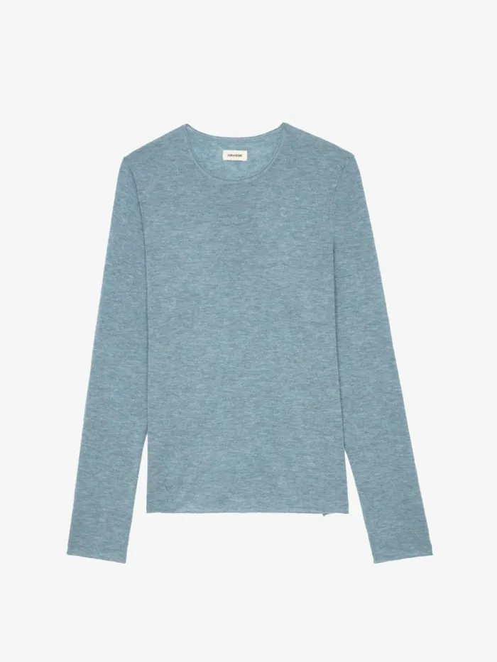 Men Zadig and Voltaire Sweaters and Cardigans Teiss Cashmere Sweater Stormy Men Zadig and Voltaire Sweaters and Cardigans Teiss Cashmere Sweater Stormy