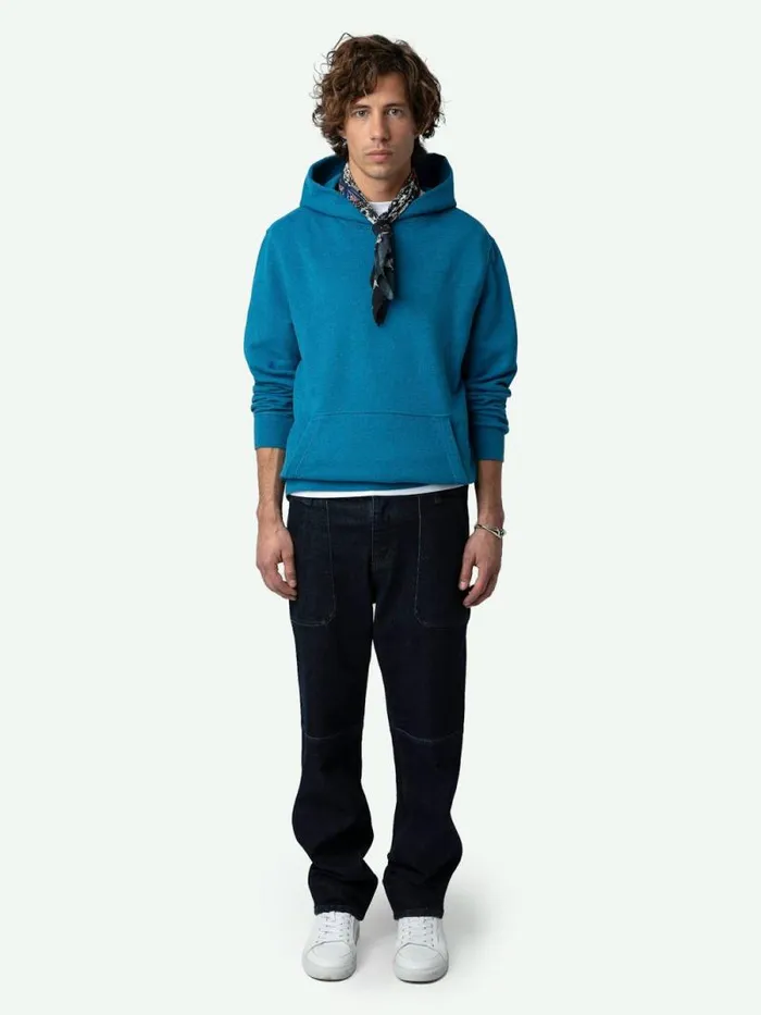 Men Zadig and Voltaire Sweatshirts and Hoodies Sanchi Photoprint Sweatshirt Greek