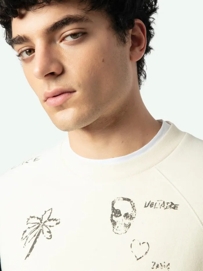 Men Zadig and Voltaire Sweatshirts and Hoodies Uppy Sweatshirt Steam Men Zadig and Voltaire Sweatshirts and Hoodies Uppy Sweatshirt Steam