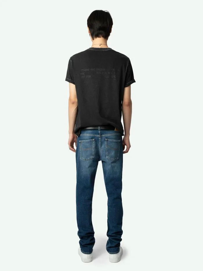 Men Zadig and Voltaire TShirts Jimmy Tshirt Carbone Men Zadig and Voltaire TShirts Jimmy Tshirt Carbone