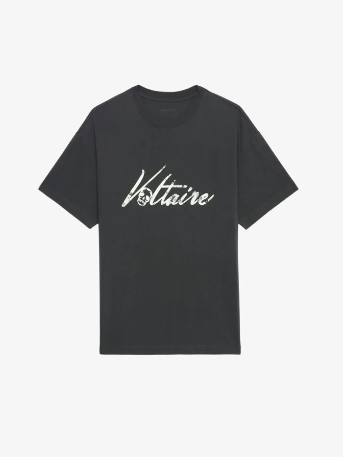 Men Zadig and Voltaire TShirts Teddy Tshirt Carbone