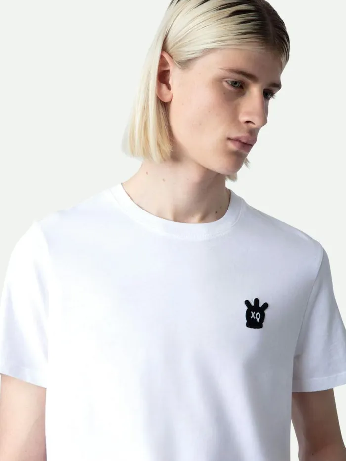 Men Zadig and Voltaire TShirts Tommy Skull XO Tshirt White