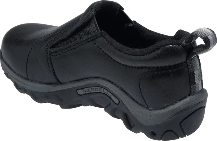 Merrell Big Jungle Moc Leather Black Kids Easy On Easy Off