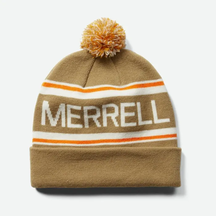Merrell College Pom Beanie Sepia Tint MenWomen Hats