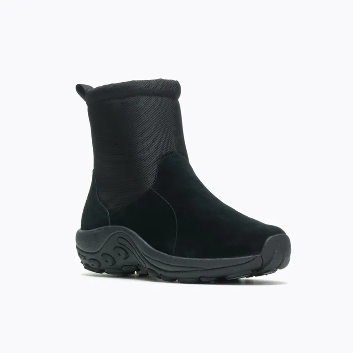 Merrell Jungle Mid Zip Polar Waterproof Ice Wide Width Black Men Winter Boots