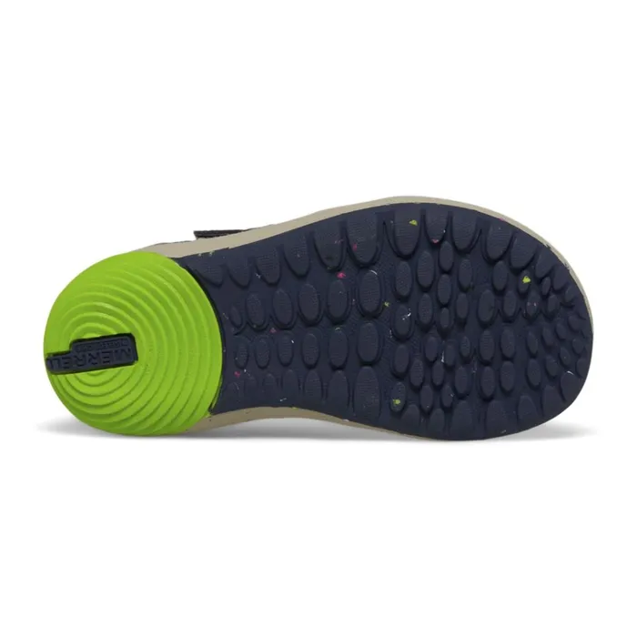 Merrell Little Bare Steps A83 Sneaker Navygreen Kids Wide Widths