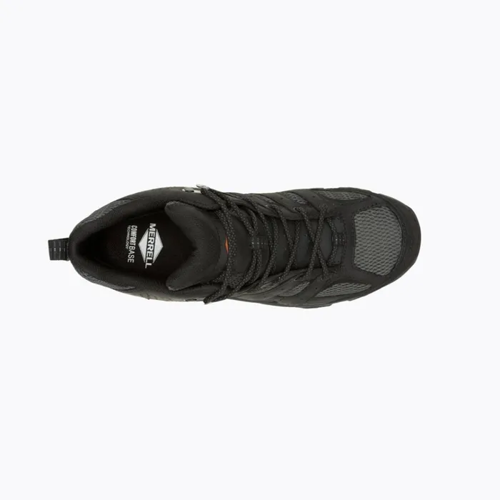 Merrell Moab Vertex 2 Mid Waterproof Carbon Fiber Work Boot Wide Width Blackgranite Men Boots