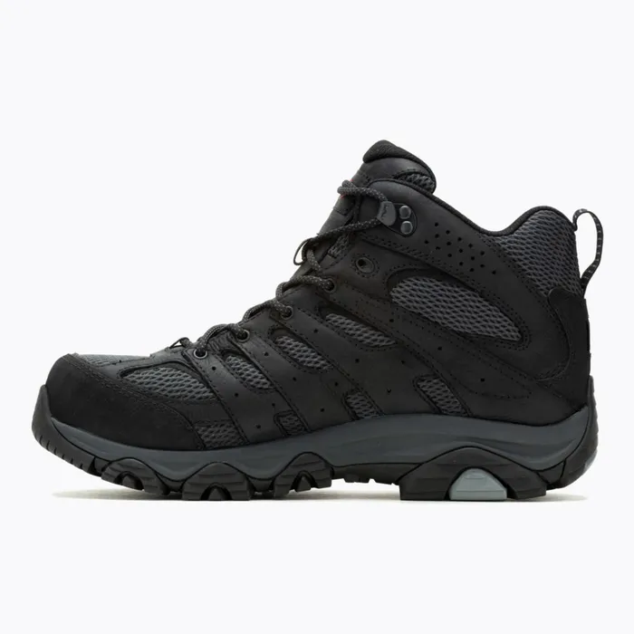 Merrell Moab Vertex 2 Mid Waterproof Carbon Fiber Work Boot Wide Width Blackgranite Men Boots