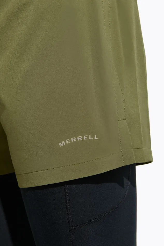 Merrell Trail Running Short Dusty Olive Men Bottoms