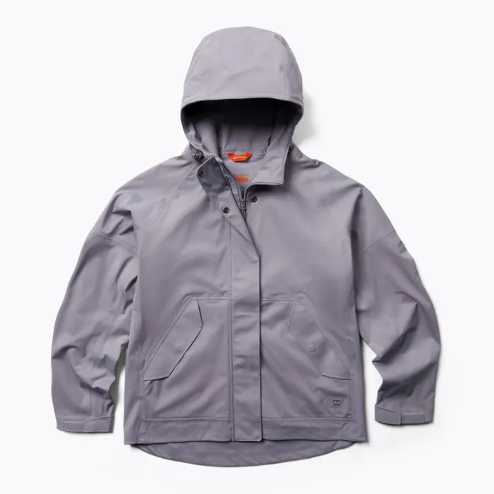 Merrell Whisper Rain Shell Silver Bullet Women Outerwear