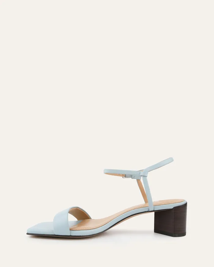 MID SANDALS jomercer Women Helen mid sandals dusty blue leather MID SANDALS jomercer Women Helen mid sandals dusty blue leather