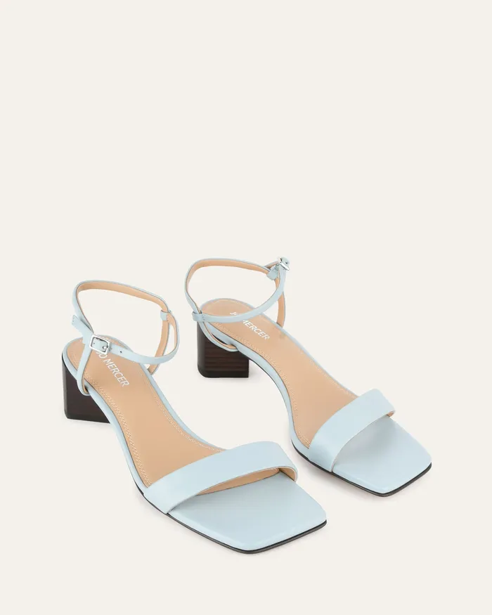 MID SANDALS jomercer Women Helen mid sandals dusty blue leather MID SANDALS jomercer Women Helen mid sandals dusty blue leather